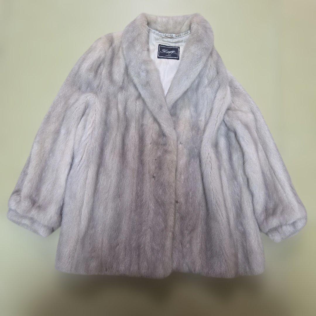 サファイアミンク 13号 絞り有り 女優襟 デザイン毛量◎ MINK コート