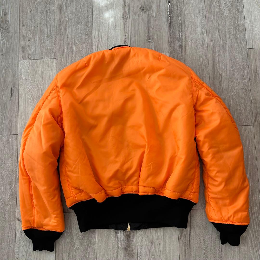 【美品】アメリカ製 VALLEY APPAREL リバーシブル MA1 黒 L