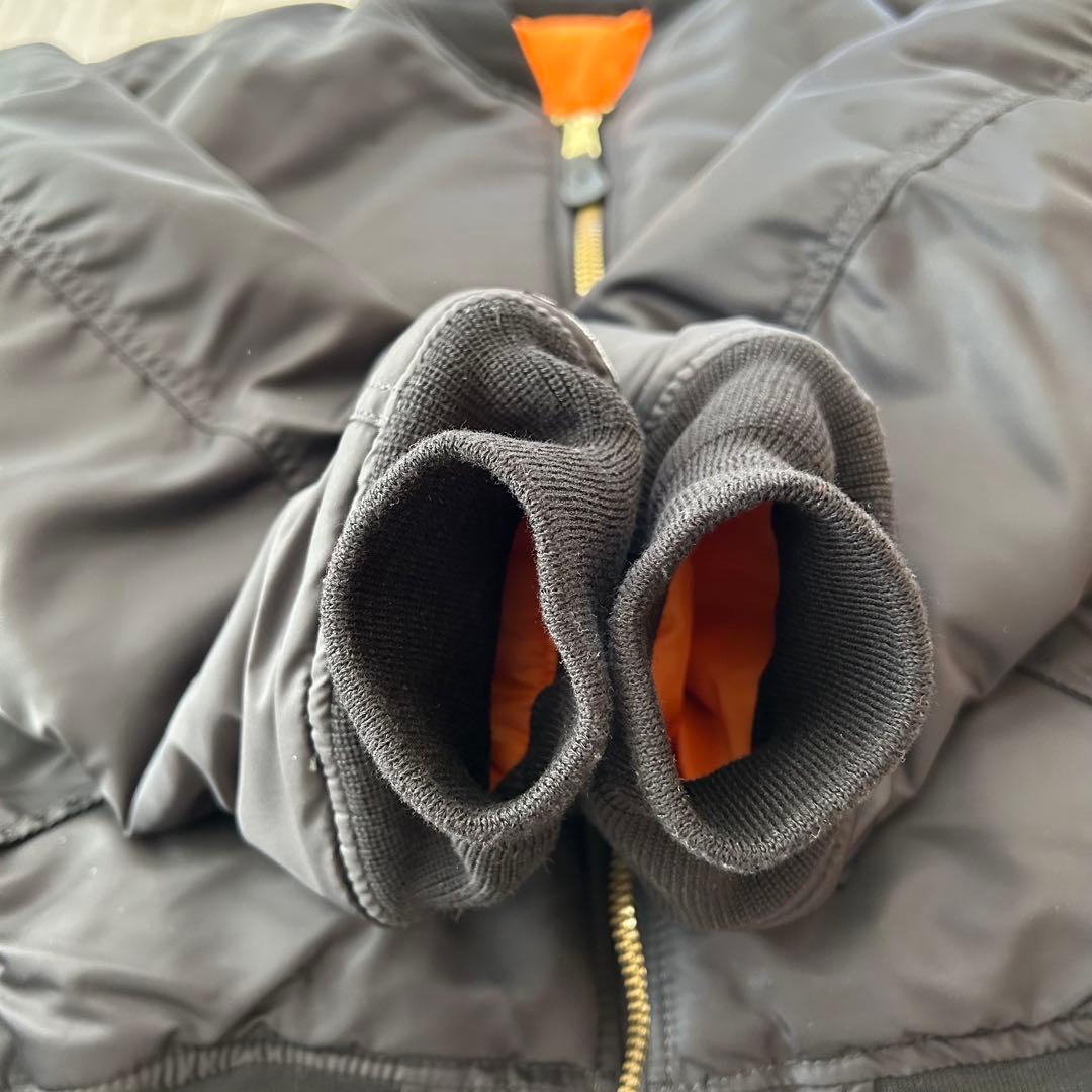 【美品】アメリカ製 VALLEY APPAREL リバーシブル MA1 黒 L