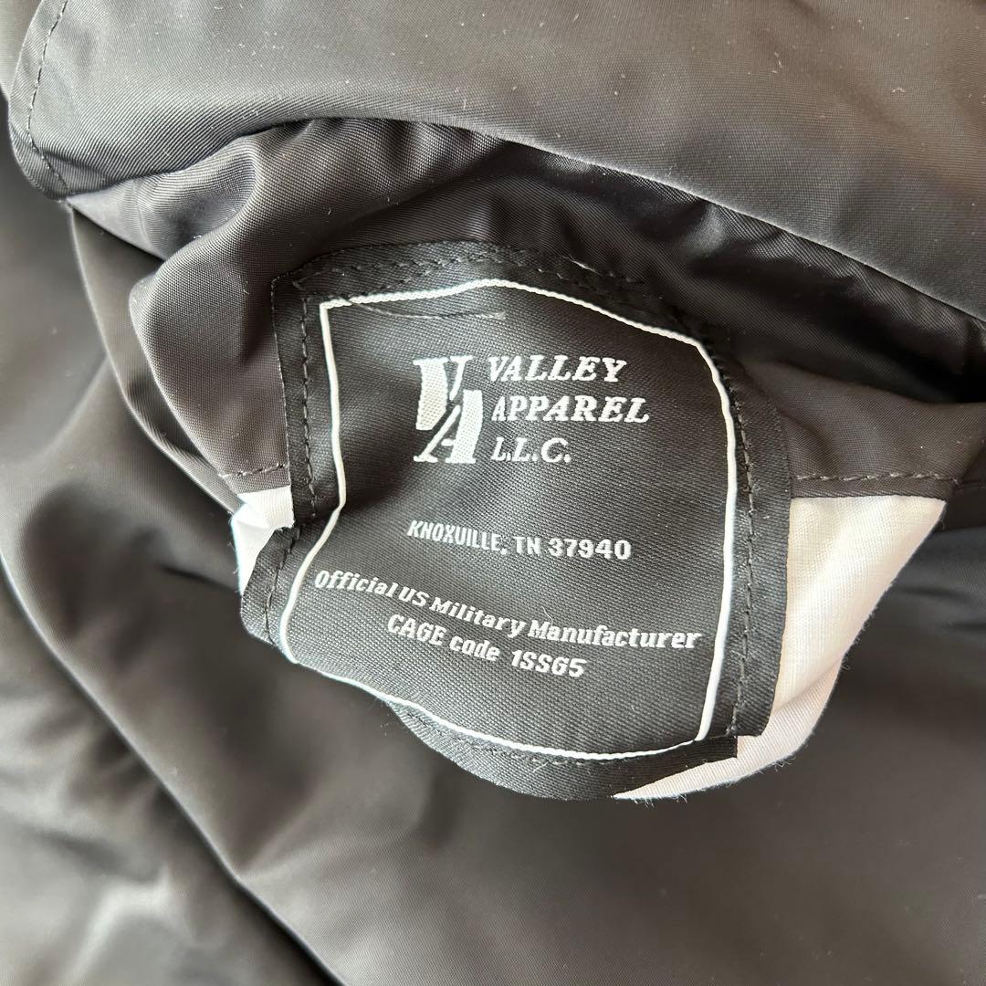 【美品】アメリカ製 VALLEY APPAREL リバーシブル MA1 黒 L