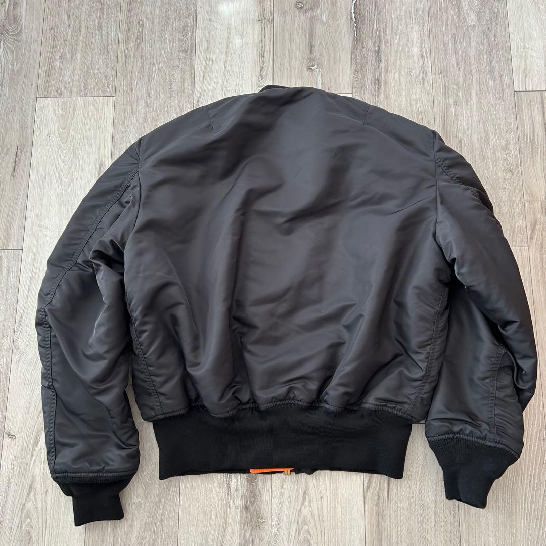 【美品】アメリカ製 VALLEY APPAREL リバーシブル MA1 黒 L