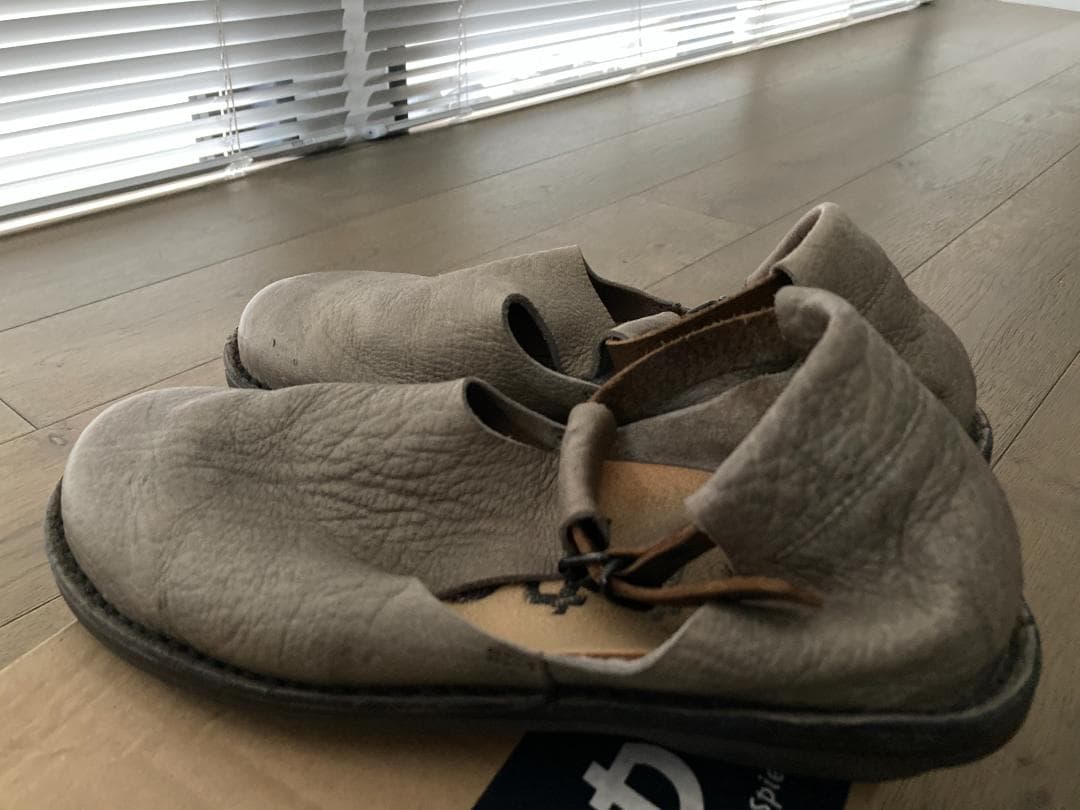 trippen トリッペン Air smog Tストラップレザーシューズ　37