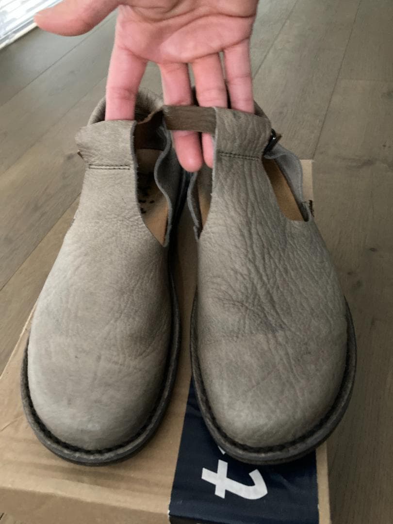 trippen トリッペン Air smog Tストラップレザーシューズ　37