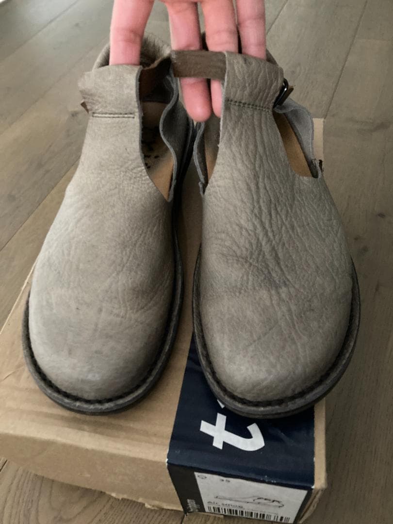 trippen トリッペン Air smog Tストラップレザーシューズ　37