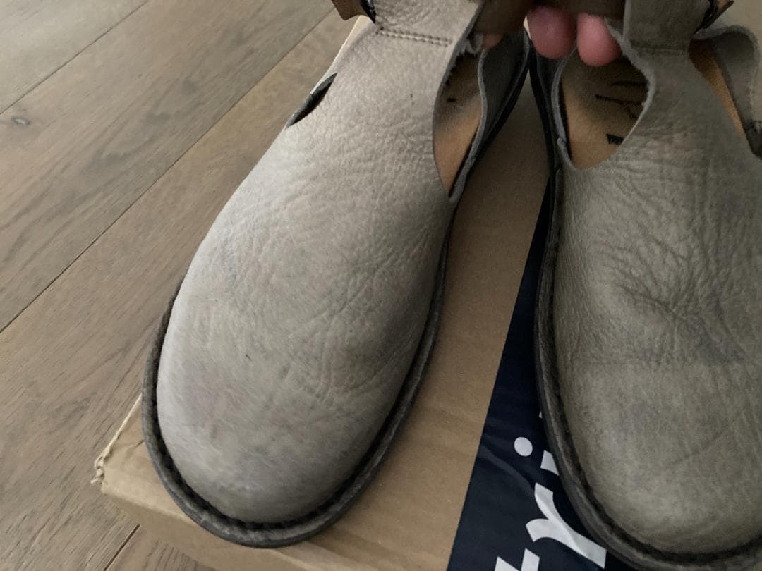 trippen トリッペン Air smog Tストラップレザーシューズ　37