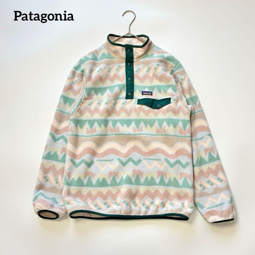 Patagonia シンチラスナップt 総柄 レディースS相当