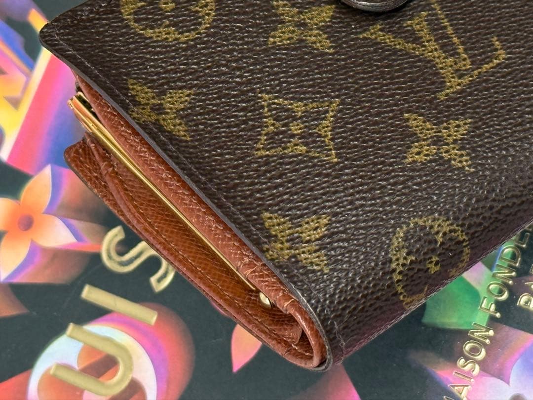 ルイヴィトン　モノグラム　ポルトモネ・ビエ　ヴィエノワ　がま口付き財布