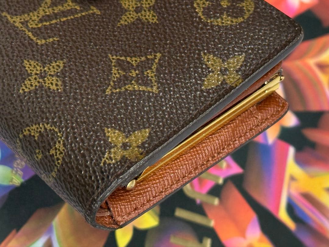 ルイヴィトン　モノグラム　ポルトモネ・ビエ　ヴィエノワ　がま口付き財布