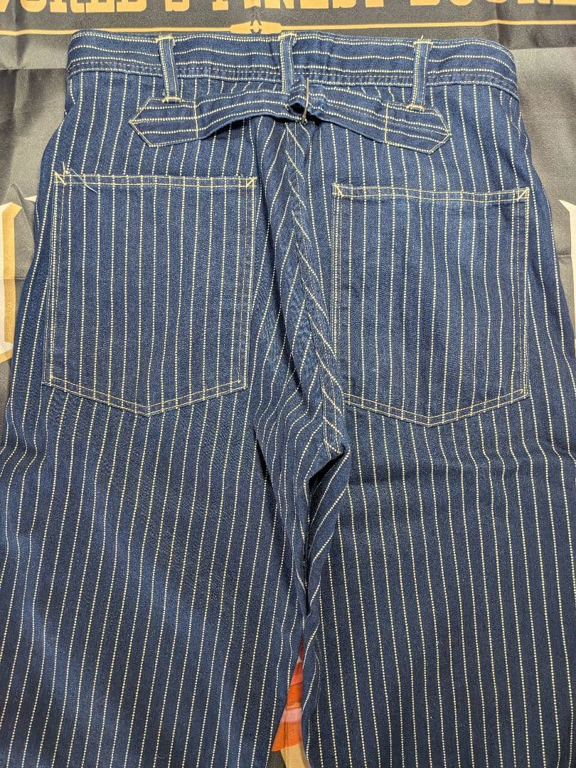 どんぐり　シュガーケーン ウォバッシュ ストライプ パンツ W32