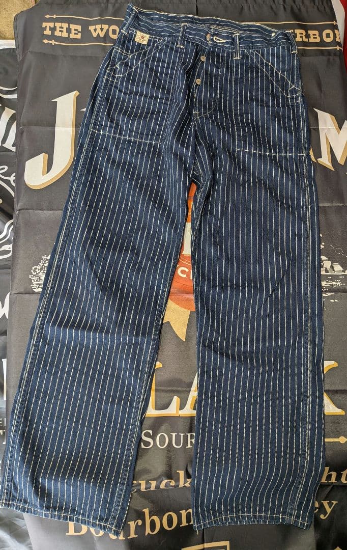 どんぐり　シュガーケーン ウォバッシュ ストライプ パンツ W32