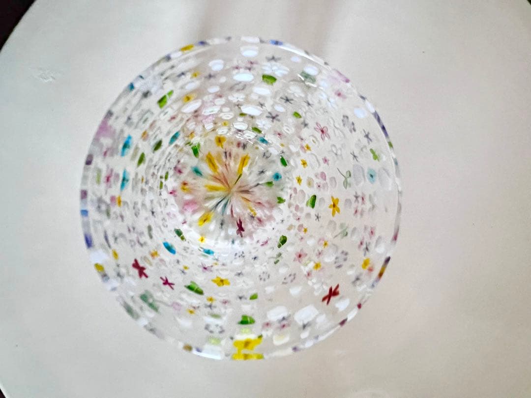 江波富士子　 江波冨士子　花の庭　ガラス　グラス　コップ　貴重　完売