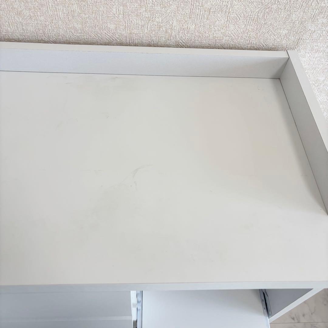 【LOWYA キッチンキャビネット】ホワイト