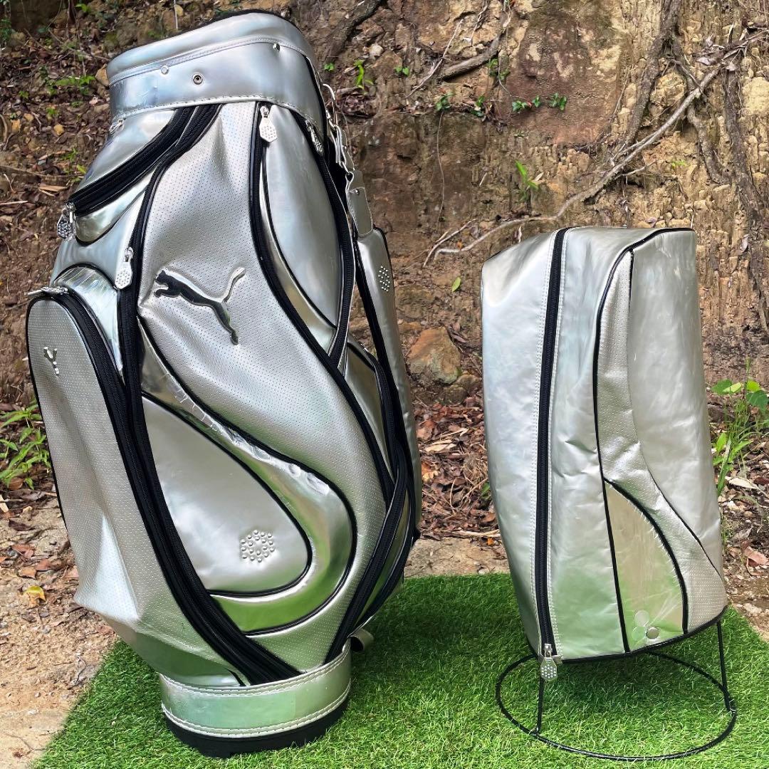 PUMA プーマ 9.0型 スタッフ キャディバッグ 5分割 (SILVER)