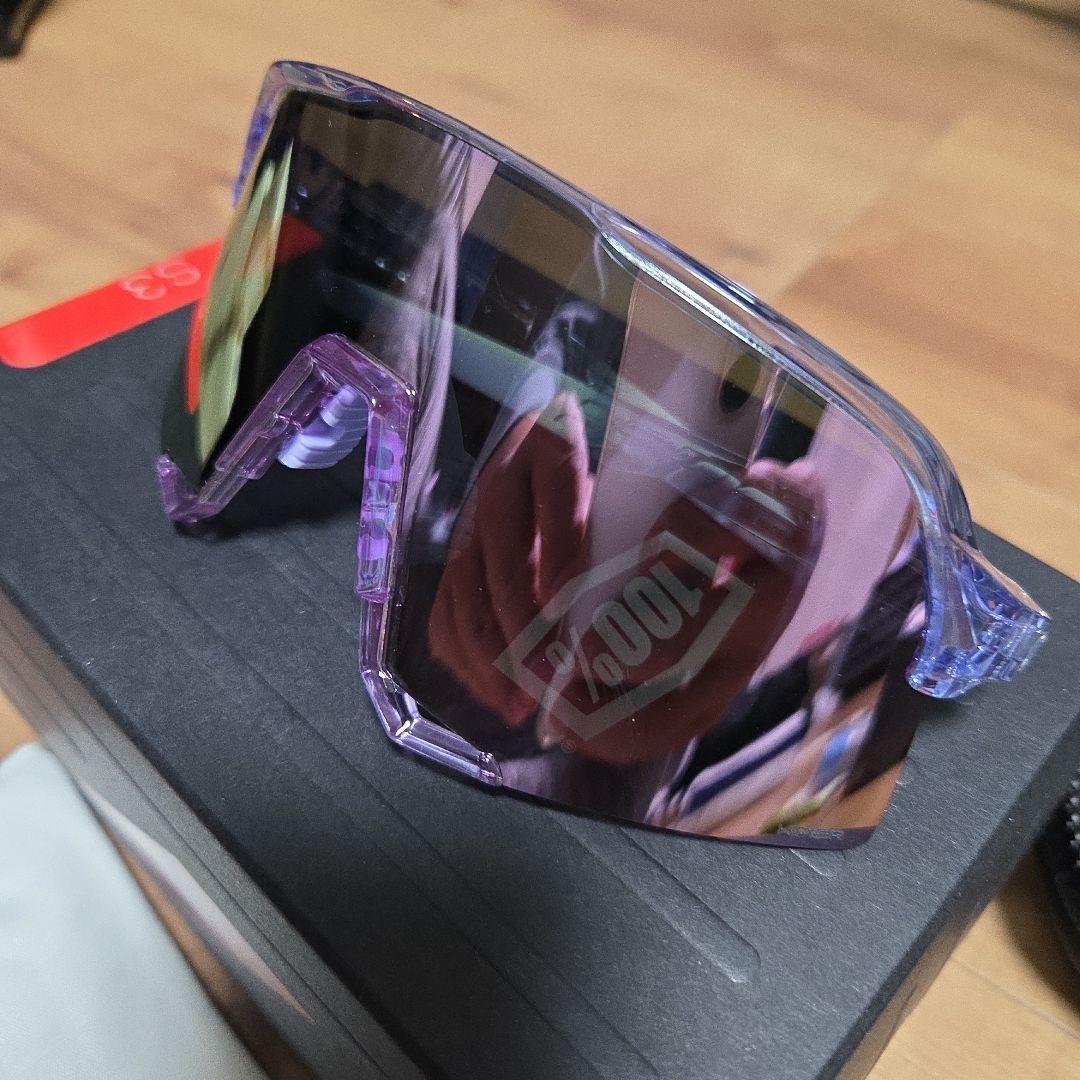 100% S3 クリア ラベンダー ワンハンドレッド サングラス