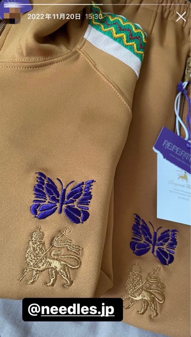 Sasquatchfabrix × Needles コラボ トラックジャケット