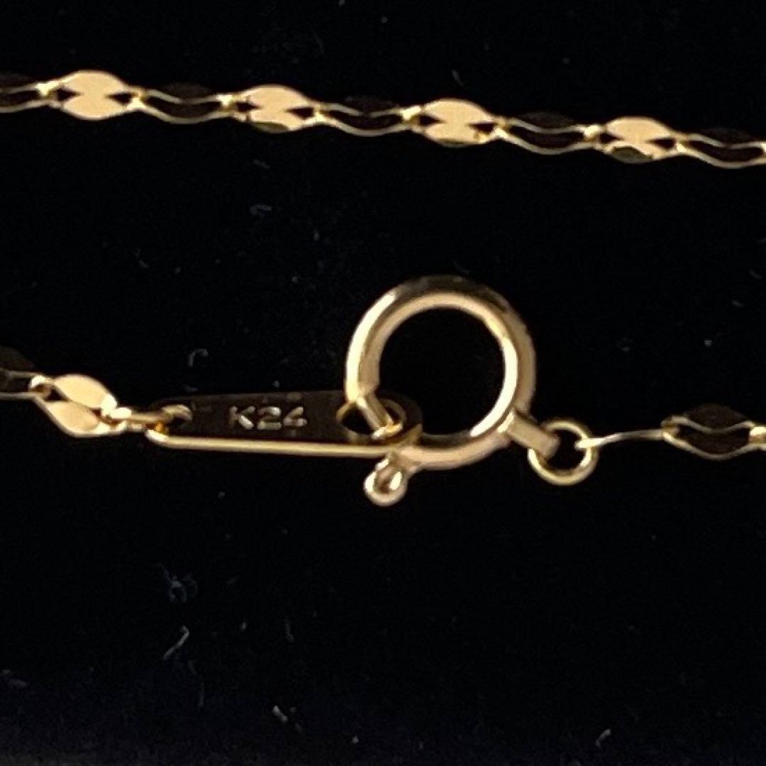 ラスト1本　新品　K24ネックレス ペタルチェーン　純金　3箇所刻印　造幣局刻印