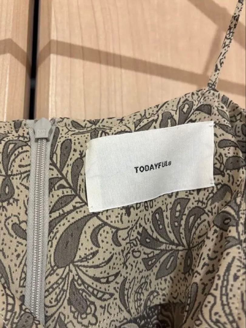 ワンピース todayful Jacquard Camisole Dress