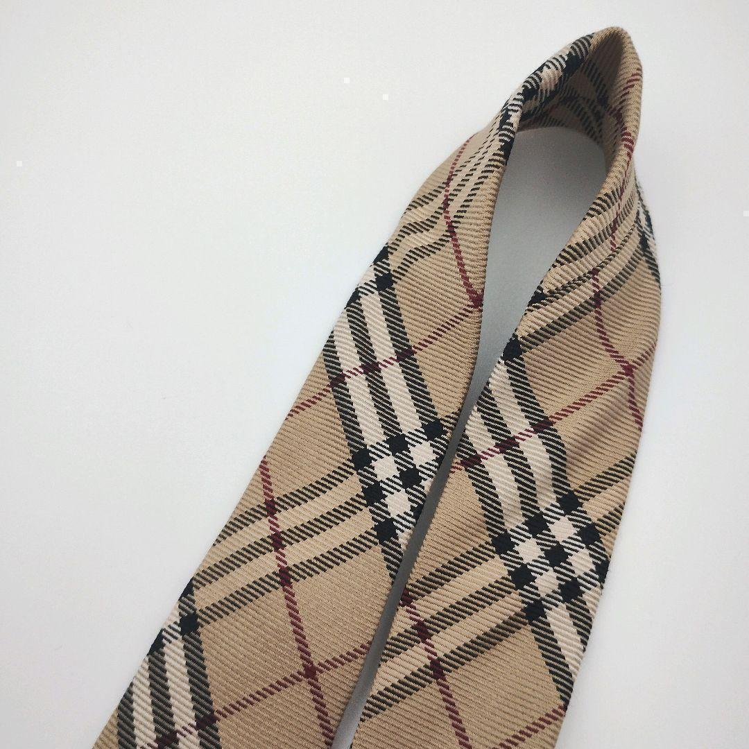 【美品】バーバリーロンドン ネクタイ ベージュ ノバチェック 高級【イタリア製】