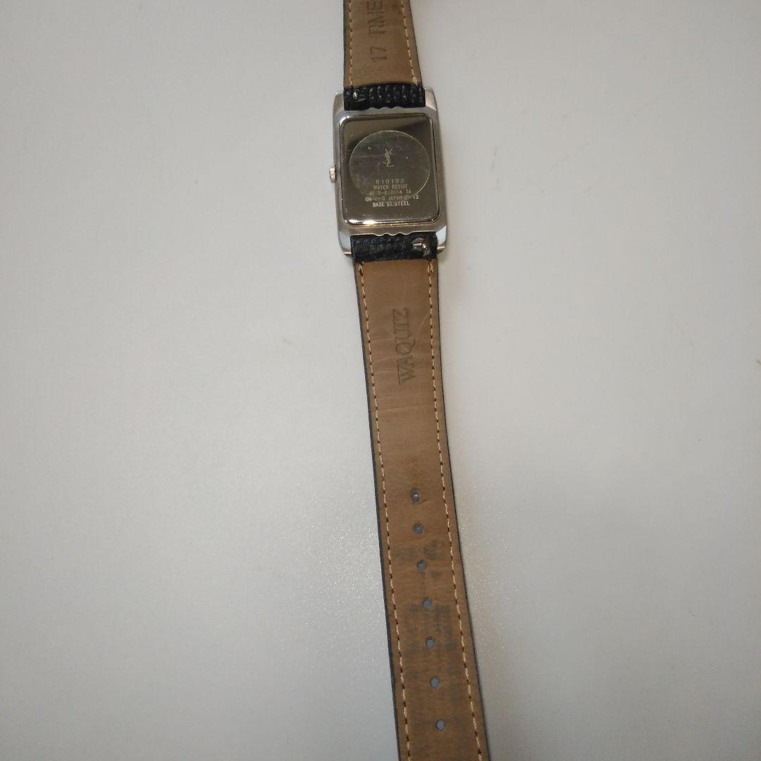 Yves Saint Laurent レザーベルト時計