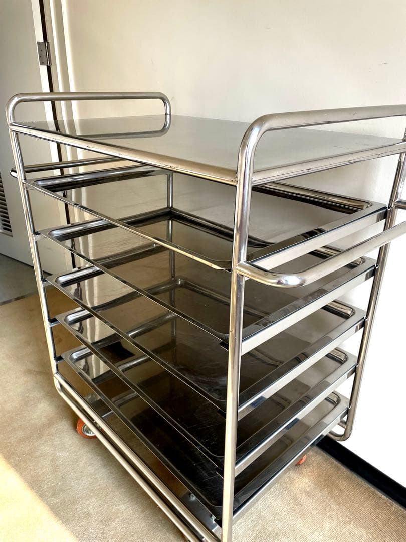 最終値下げ 美品 送料込み キッチンワゴン ホテル・レストラン キャスター付き