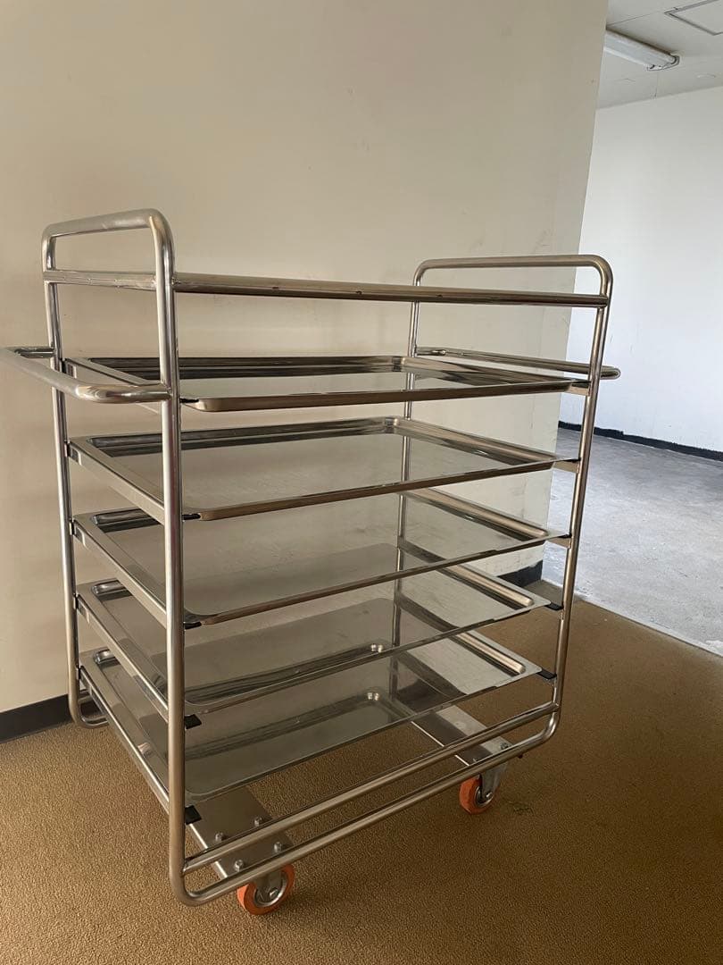 最終値下げ 美品 送料込み キッチンワゴン ホテル・レストラン キャスター付き