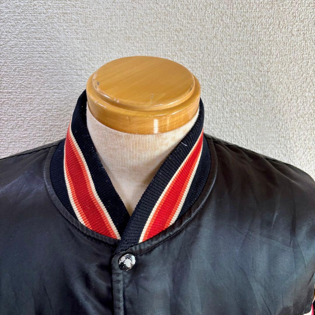 USA製80s STARTERスターター ナイロンスタジャンXLサテンジャケット