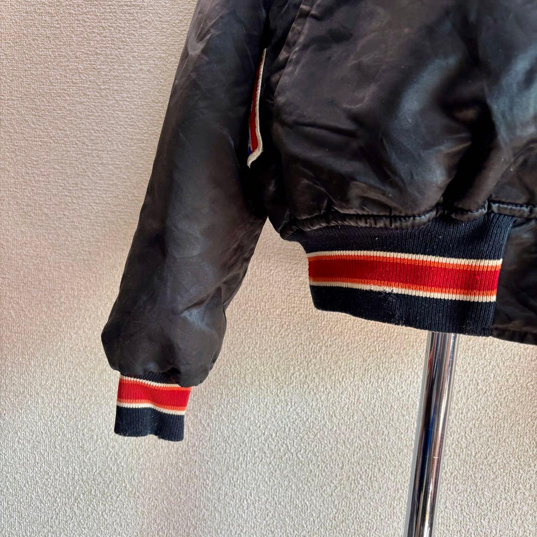 USA製80s STARTERスターター ナイロンスタジャンXLサテンジャケット