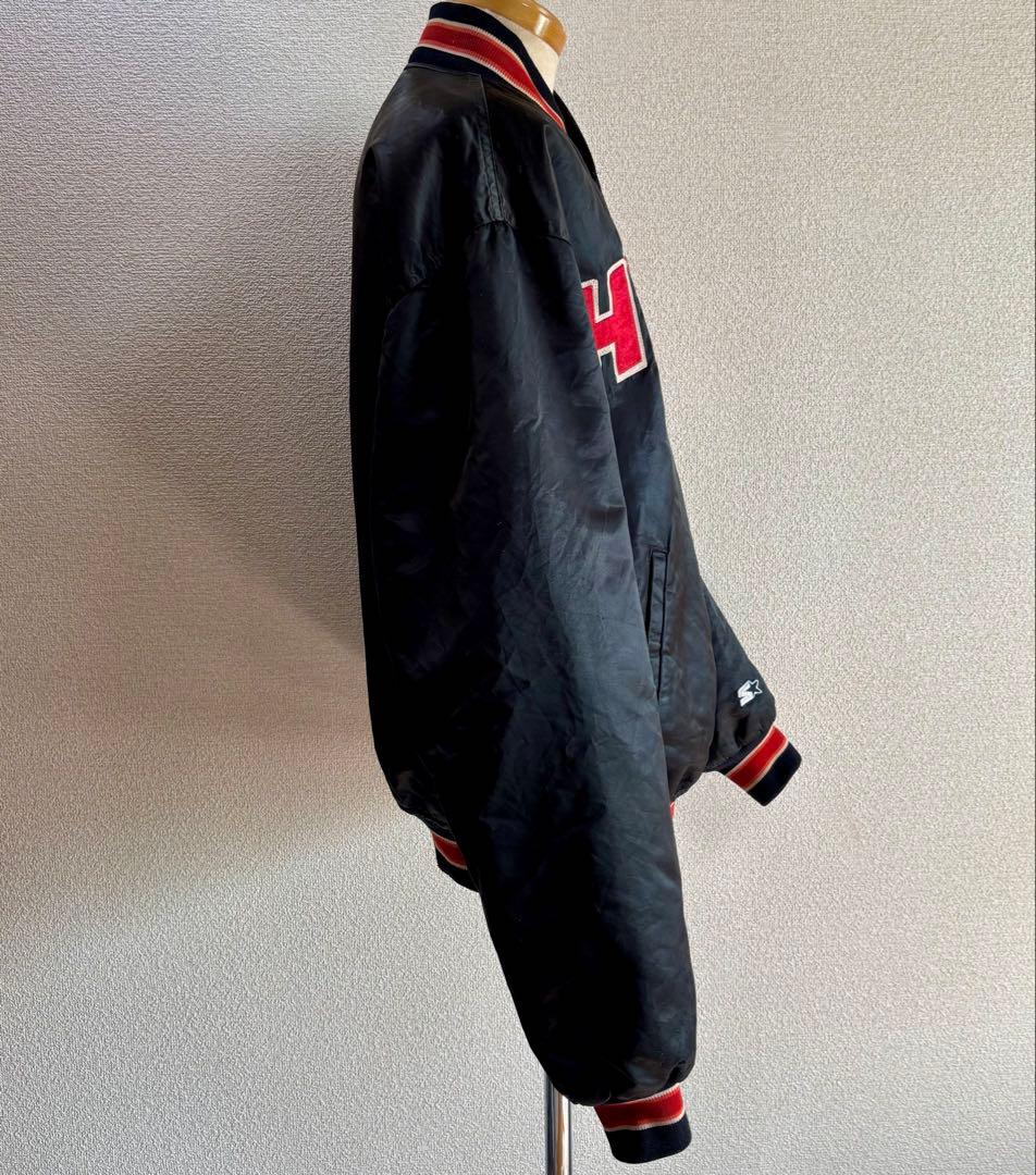 USA製80s STARTERスターター ナイロンスタジャンXLサテンジャケット