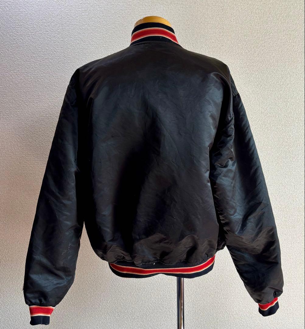 USA製80s STARTERスターター ナイロンスタジャンXLサテンジャケット