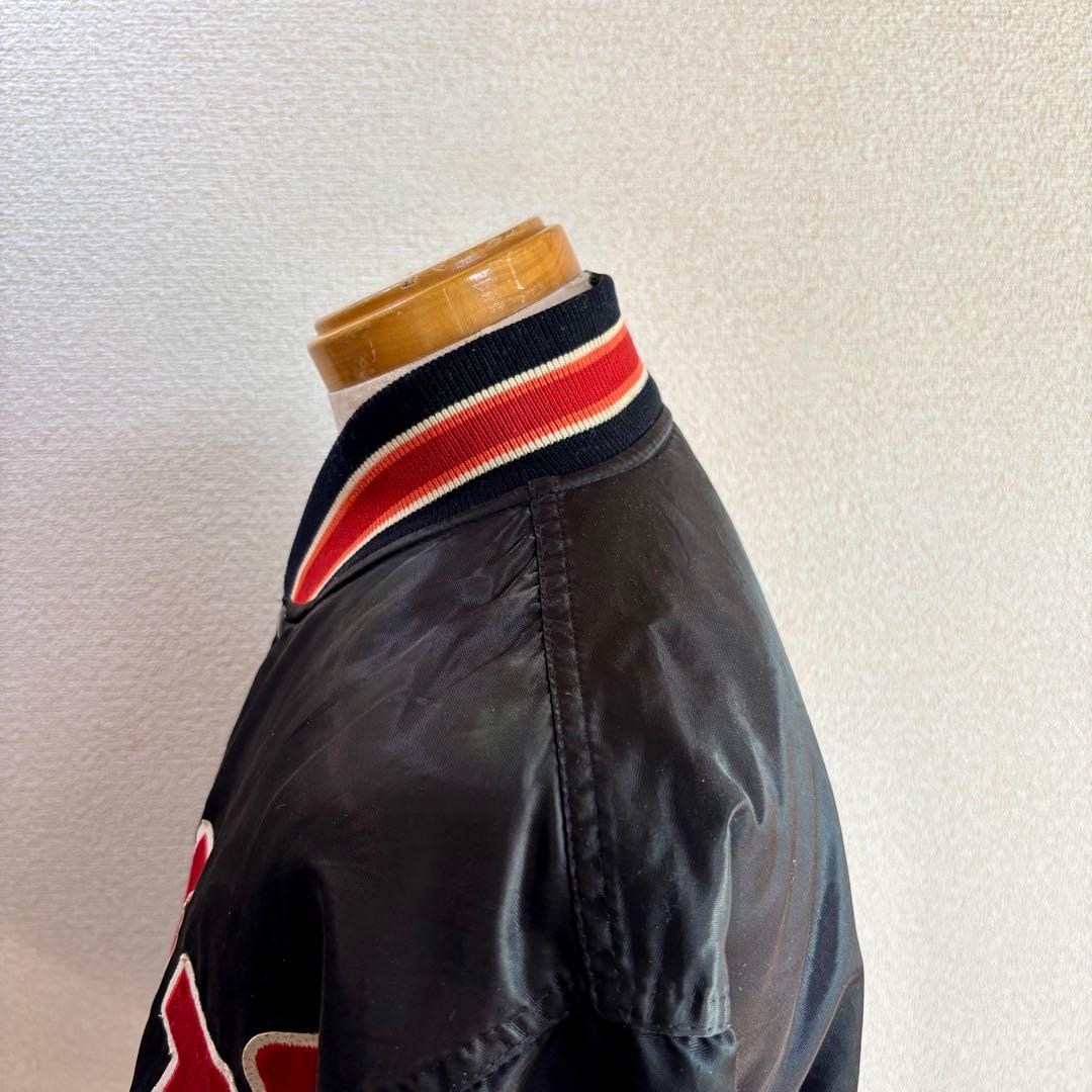 USA製80s STARTERスターター ナイロンスタジャンXLサテンジャケット