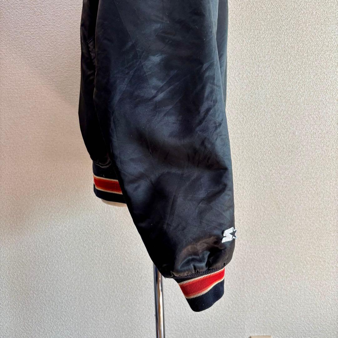 USA製80s STARTERスターター ナイロンスタジャンXLサテンジャケット