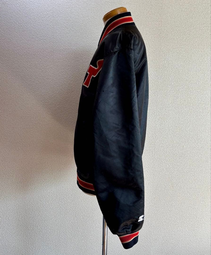 USA製80s STARTERスターター ナイロンスタジャンXLサテンジャケット