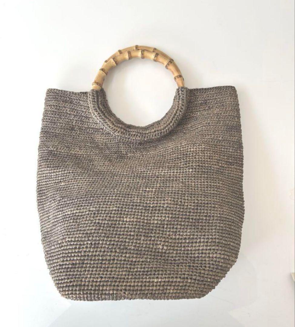 【再販】　ヨーガンレール　ラフィアバッグ