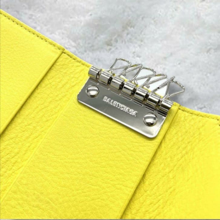 BALENCIAGA　バレンシア　キーケース　キーリング　イエロー