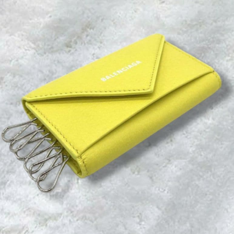 BALENCIAGA　バレンシア　キーケース　キーリング　イエロー