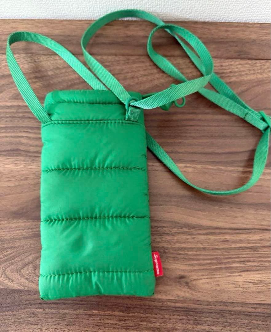 supreme 22AW Puffer Neck Pouch グリーン