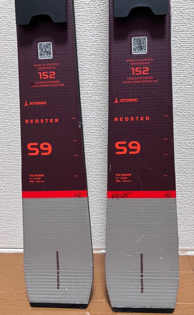 【お値段下げました】ATOMIC REDSTAR S9 FIS152cm
