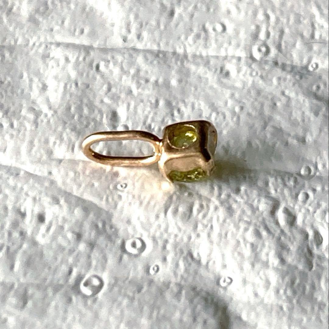 パラサイト ペリドット（隕石）10金ペンダントトップ