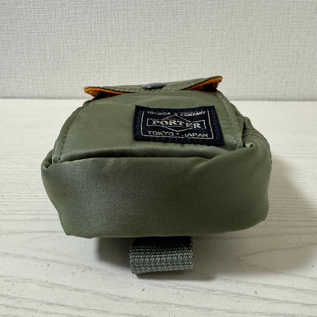 新品同様　ポーター PORTER TANKER タンカー　ポーチ セージグリーン