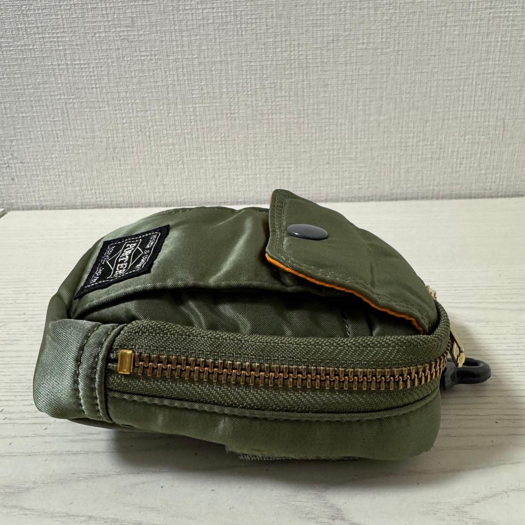 新品同様　ポーター PORTER TANKER タンカー　ポーチ セージグリーン