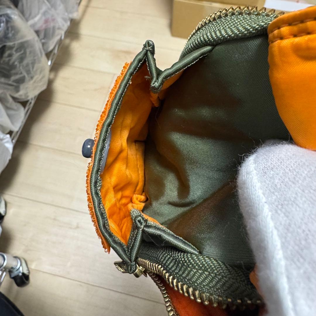 新品同様　ポーター PORTER TANKER タンカー　ポーチ セージグリーン