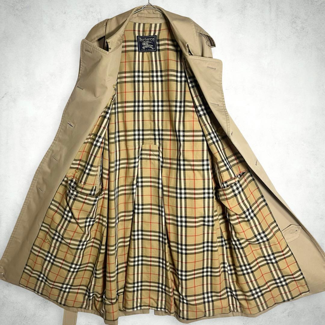 ちひひ♪Burberrys 英国製 トレンチコート ベルト付 ノバチェック