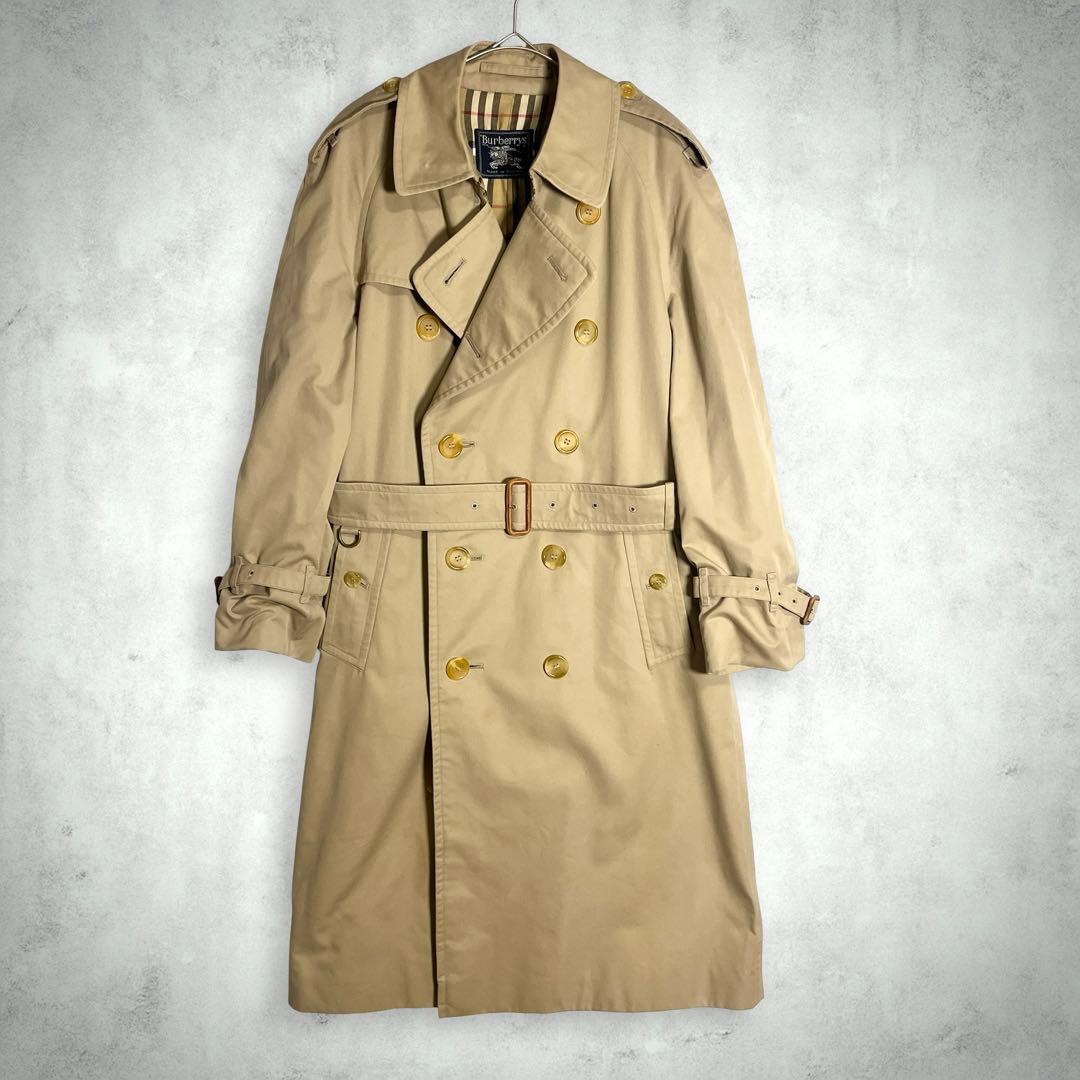ちひひ♪Burberrys 英国製 トレンチコート ベルト付 ノバチェック