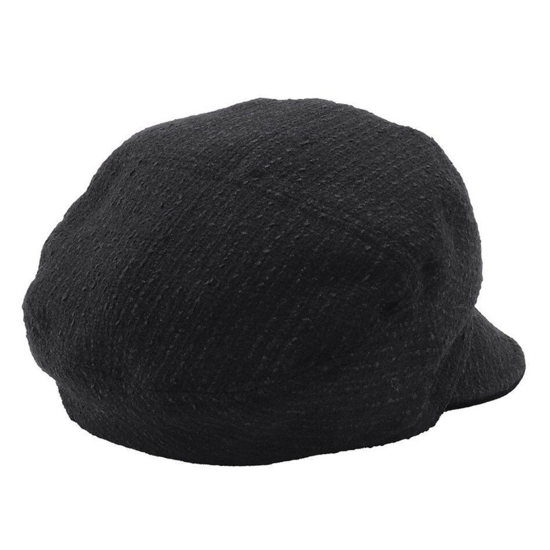 新品✨FURLA✨ファンシーツイード マリンキャスケット 帽子 ハット ブラック