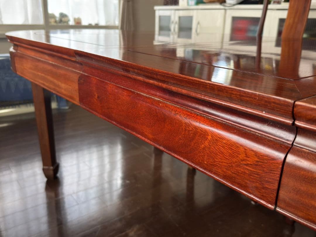 中国 高級花梨無垢材 エクステンションテーブル ※椅子は別売り