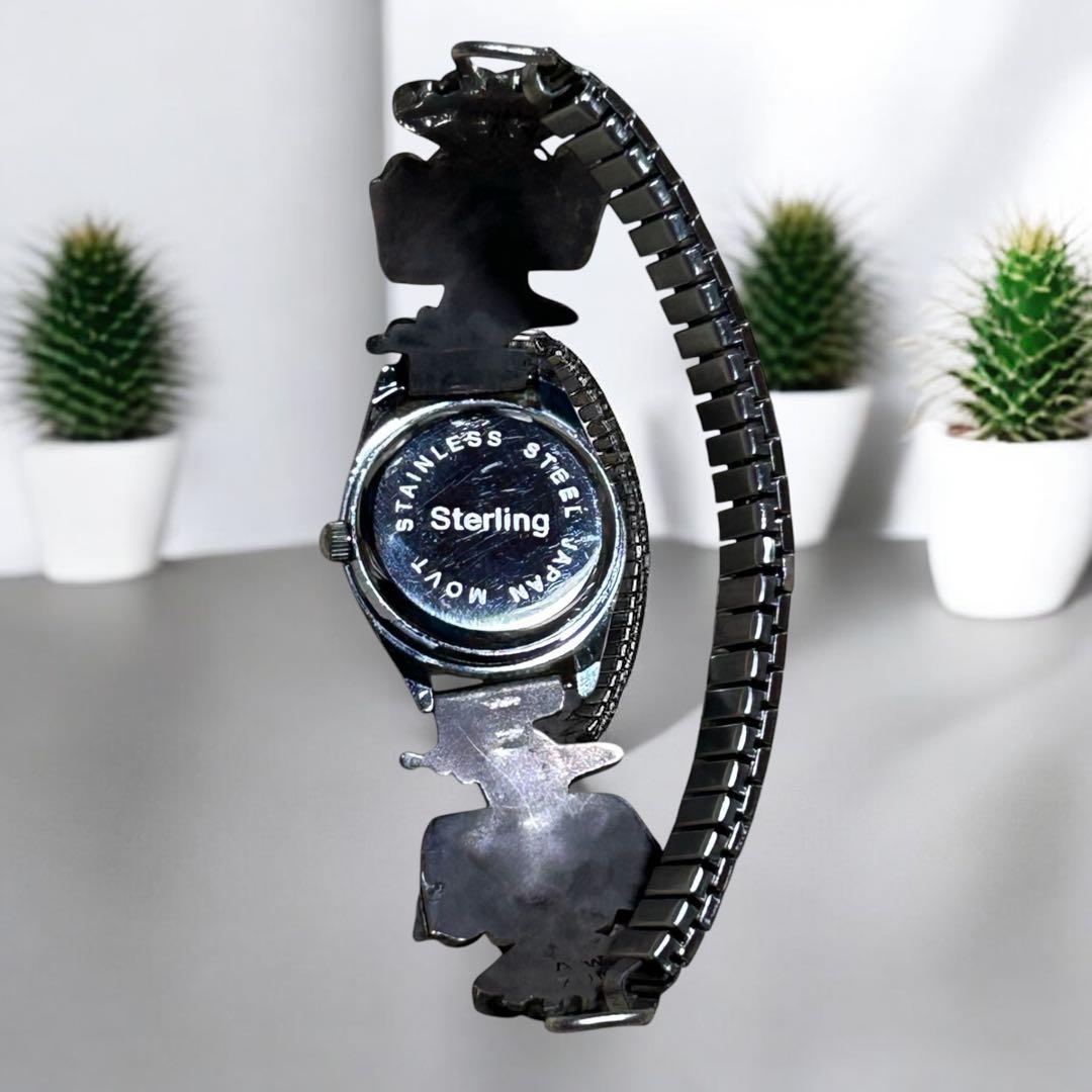 インレイ インディアン サンダーバード ZUNI族 装飾クオーツ腕時計