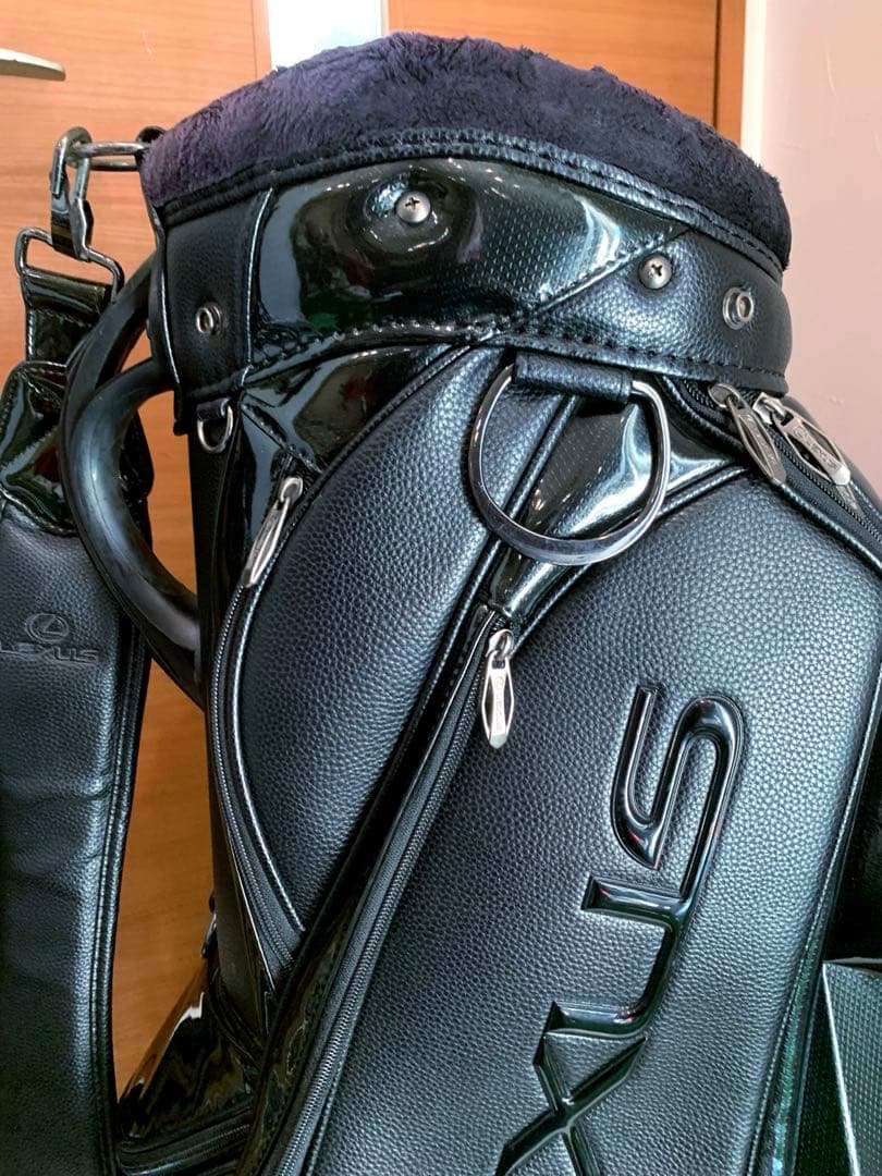 希少　完売　レクサス　LEXUS ブラック　3眼　キャディバッグ　カーボン　合皮