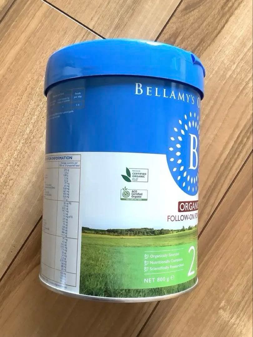 Bellamy’sベラミーズ・オーガニック牛の粉ミルクStep2 (6ヶ月)3缶