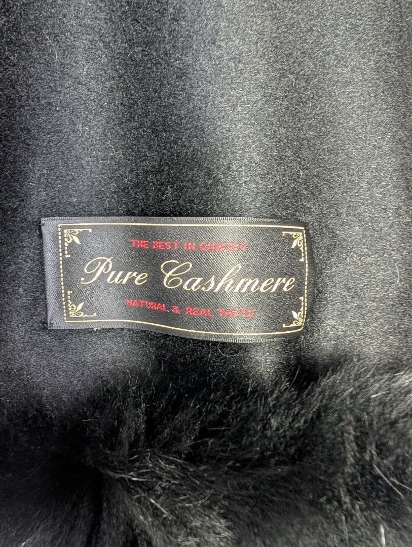 ブルーフォックスファー　カシミアケープコート