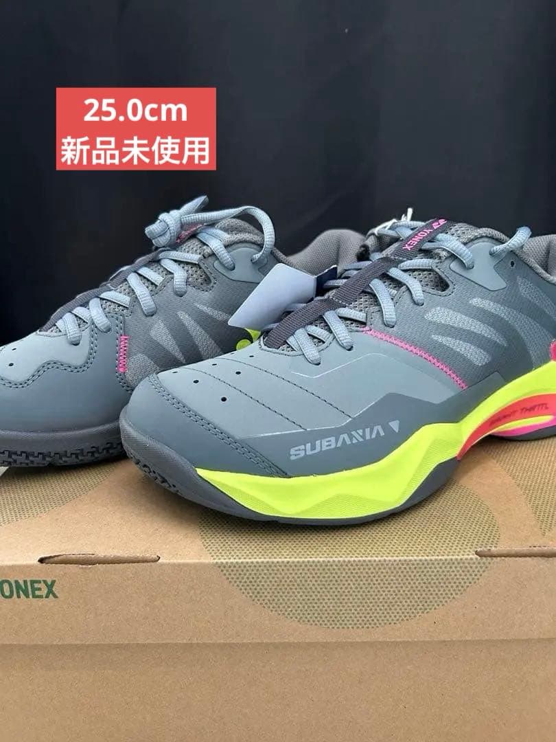 25.0㎝　サブアクシアワイド　新品未使用　YONEX　バドミントン　シューズ